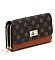 CM Monogram Twist Lock Double Zip Around Crossbody Wallet