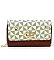 Monogram Twist Lock Double Zip Around Crossbody Wallet