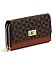 Monogram Twist Lock Double Zip Around Crossbody Wallet