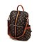 CM Monogram Striped Convertible Backpack