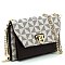 Monogram Zip Around Crossbody Clutch Wallet