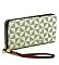 Monogram Zip Around Wallet Wristlet