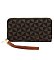 Monogram Zip Around Wallet Wristlet