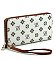 Monogram Zip Around Wallet Wristlet