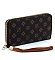 Monogram Zip Around Wallet Wristlet