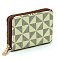 PM Monogrammed Accordion Card Holder Wallet