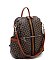 PM Monogram Striped Convertible Backpack