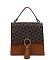 PM Monogram Ring Tassel Flap Crossbody Satchel