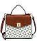 PM Monogram Twist Lock Flap Satchel