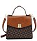 PM Monogram Twist Lock Flap Satchel