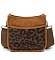 Leopard Colorblock Hobo Crossbody Bag