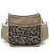 Leopard Colorblock Hobo Crossbody Bag