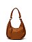 Fashion Whipstitch Shoulder Bag Hobo