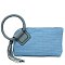 Canvas Cuff Handle Tassel Wristlet Clutch