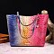 Tie-dyed 2 in 1 Croc Tote-Shoulder Bag with Wallet