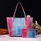 Tie-dyed 2 in 1 Croc Tote-Shoulder Bag with Wallet