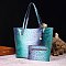 Tie-dyed 2 in 1 Croc Tote-Shoulder Bag with Wallet