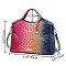 Tie-dyed Croc Satchel-Crossbody Bag