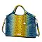 Tie-dyed Croc Satchel-Crossbody Bag