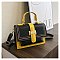 Color Combo Flap Satchel / Shoulder Bag