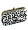 Leopard Fur Kiss Lock Clutch Wallet