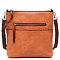 Fashion Zip Pocket Crossbody Bag