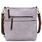 Fashion Zip Pocket Crossbody Bag