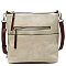 Fashion Zip Pocket Crossbody Bag