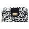 Cute Plush Terry Fur Turn Lock Crossbody Large Wallet