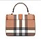 2 in 1 Plaid Top Handle Monogram Satchel Set