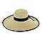 Ribbon Trim Wide Straw Hat