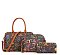 3 in 1 Graffti - Mogogram Boston Satchel - Messenger + Wallet