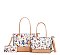 3 IN 1 Graffiti-Monogram Dual Totes Set With Wallet