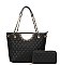 2 in 1 Quilted Chain Accent Satchel Shoulder Bag