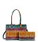 Tie-dyed 2 in 1 Croc Top handle Satchel-Crossbody Bag