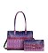 Tie-dyed 2 in 1 Croc Top handle Satchel-Crossbody Bag