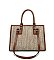 Canvas Boxy Style Tote-Crossbody Bag