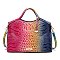 Tie-dyed Croc Satchel-Crossbody Bag