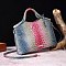 blue croc handbags mezon