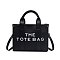 black color the tote bag