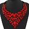 Crystal Rhinestone Bib Style Necklace