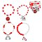 Crystal SORORITY BEADED STACKABLE CHARM BRACELET SET [ clone ]