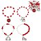 Crystal SORORITY BEADED STACKABLE CHARM BRACELET SET [ clone ]