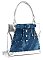 Belted Jean Design Tote Handbag