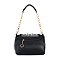 Rhinestone Design Top Flap Petite Handbag