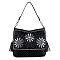 Daisy Rhinestone Hobo Handbag