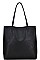 2in1 FASHIONABLE TEXTURED PU LEATHER SOFT TOTE BAG SET JYBGA-5641