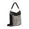 Rhinestone Bling Design Hobo Handbag