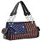 Sparkling American Flag Rhinestone Handbag