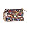 Genuine Leather Colorful Petal Shoulder Bag